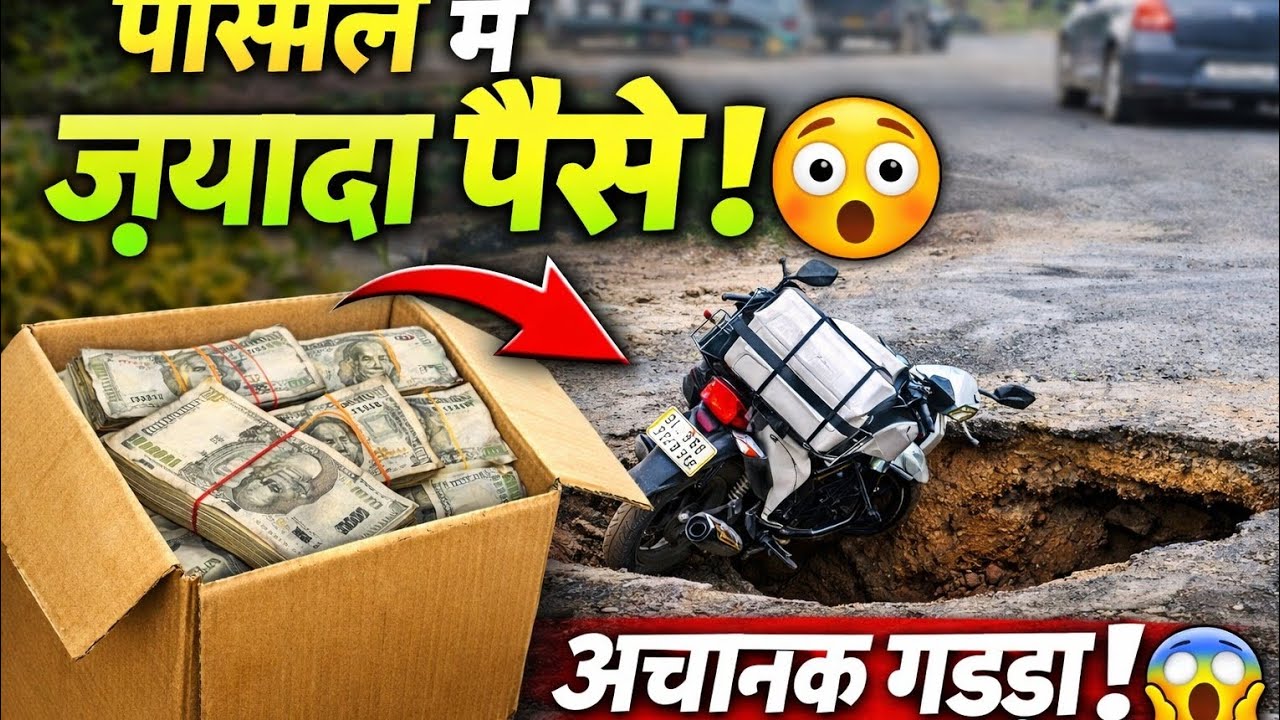 ग्राहक को छोड़ते वक्त अचानक रास्ते में गड्ढा आ गया 😱 | पार्सल में मिले ज्यादा पैसे 💰 | Daily Vlog❣️