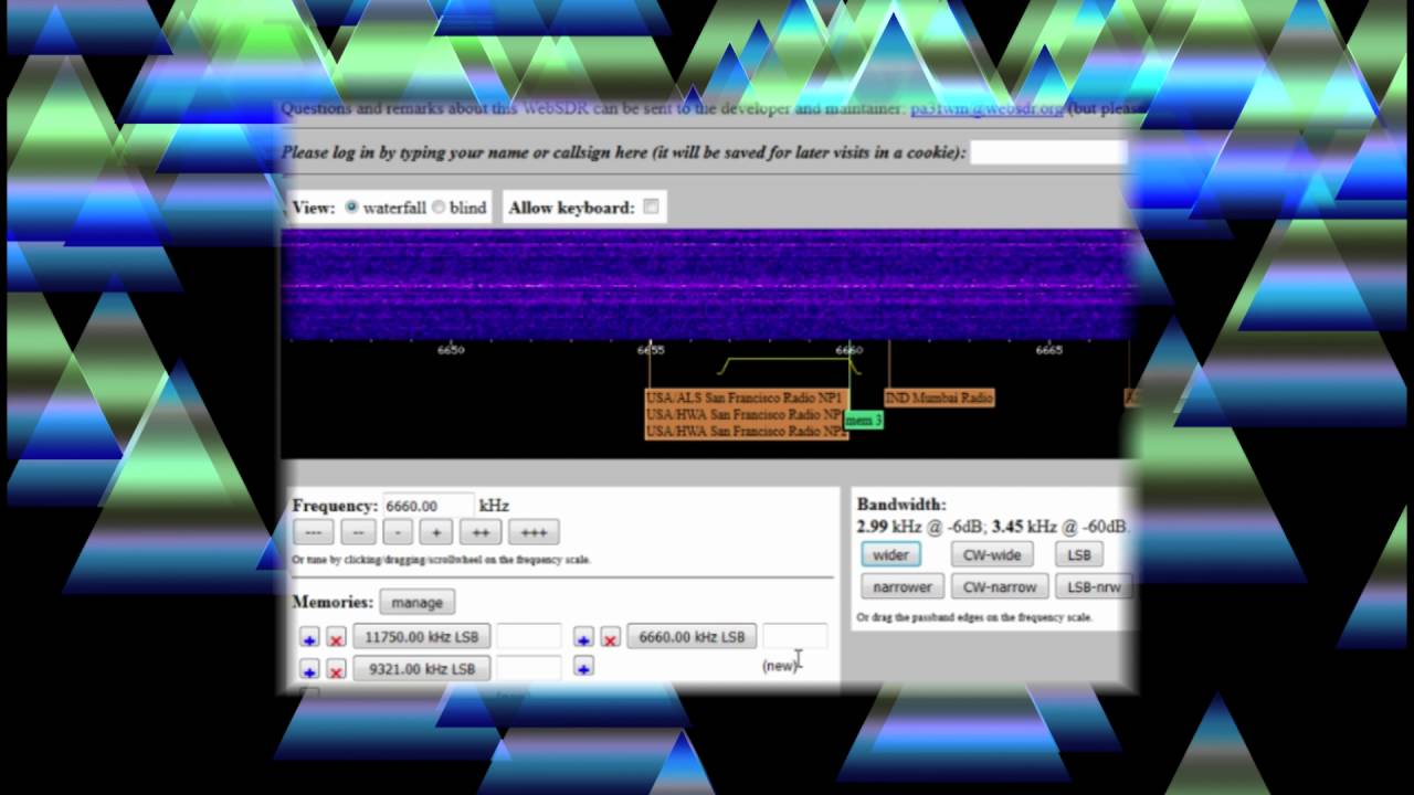 websdr twente_ 6660 khz- animal sounds and vatican prayers