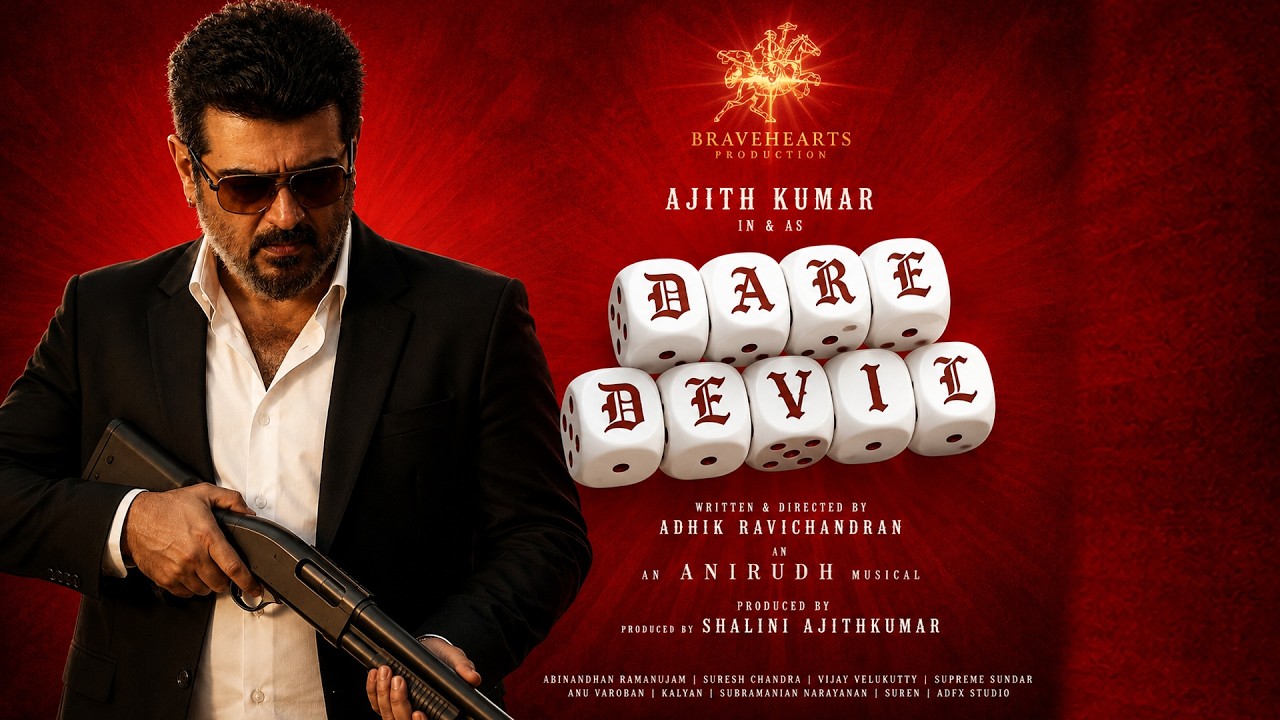 DareDevil - Motion Poster | Ajith Kumar | Adhik Ravichandran | Anirudh | Shalini