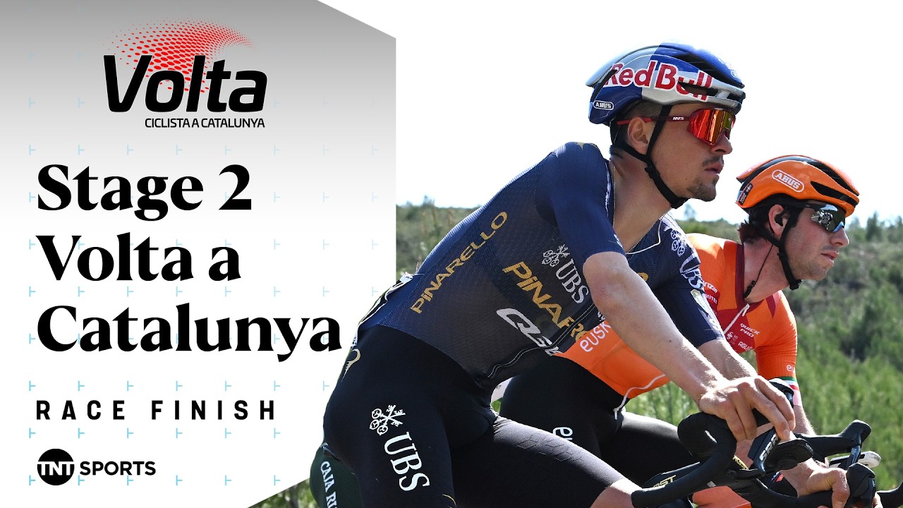 DOWN TO THE WIRE! 👏 | Men's 2026 Volta a Catalunya Stage 2 Final KM's | TNT Sports Cycling