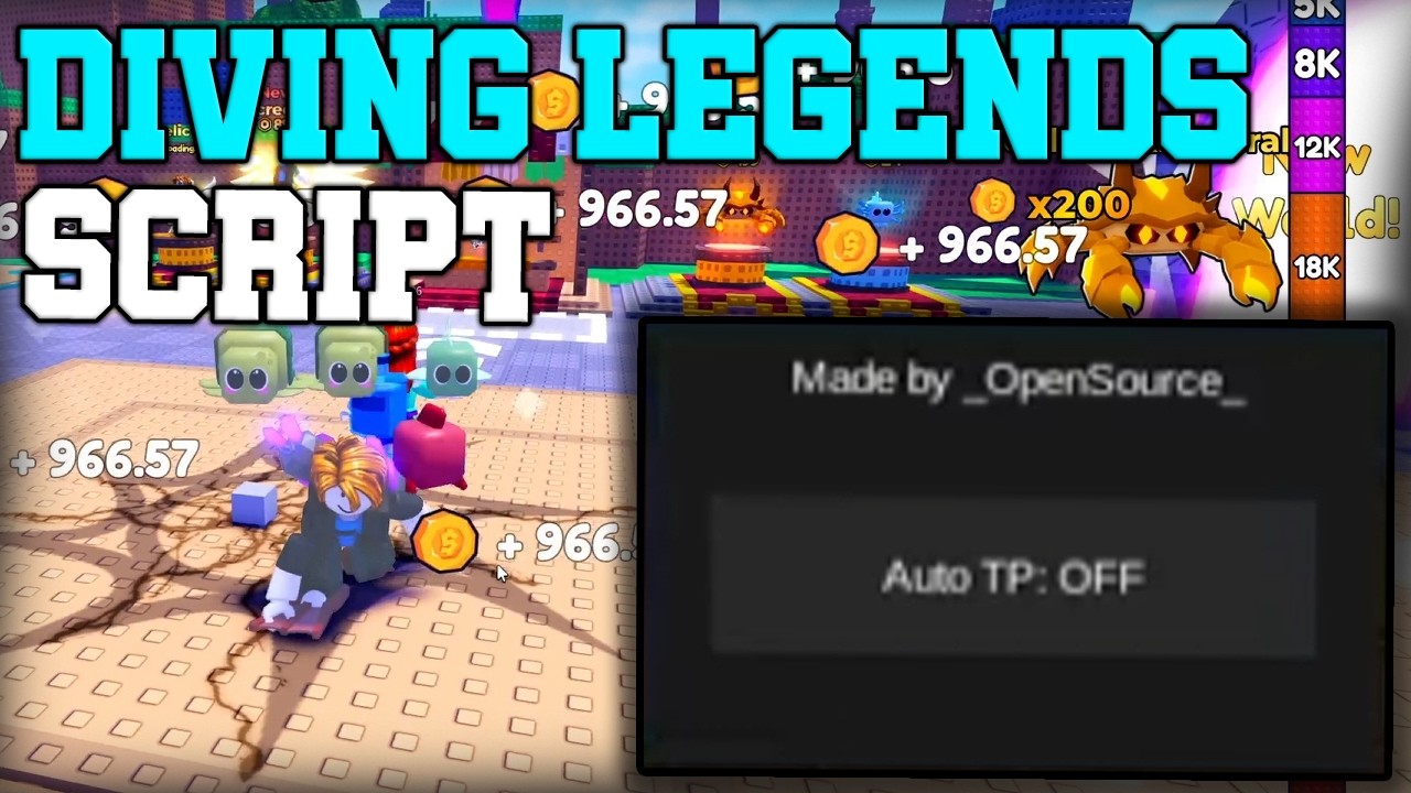 [🤿NEW] Diving Legends OP Script Auto Farm Coins - Roblox