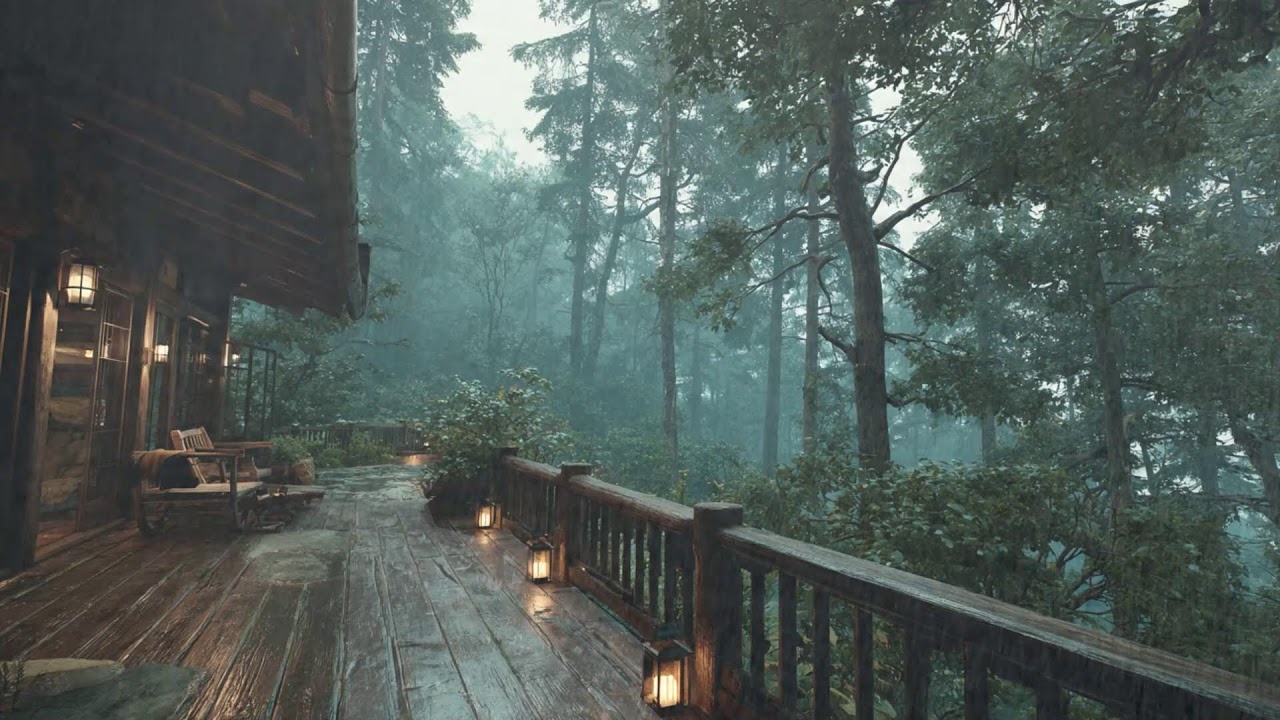 12 Hours of Rain on Cabin Roof — Insomnia Relief & Relaxation