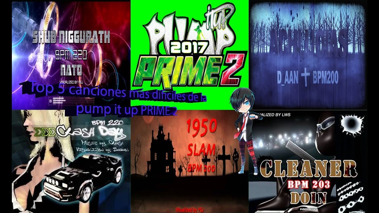 TOP 5 CANCIONES MAS DIFICILES DE LA PUMP IT UP PRIME 2