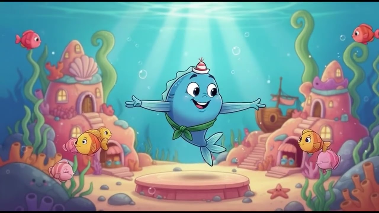 Musica per Bambini 2–5 Anni | Pesciolino Pazzo 🐟 | Canzone Allegra in Italiano
