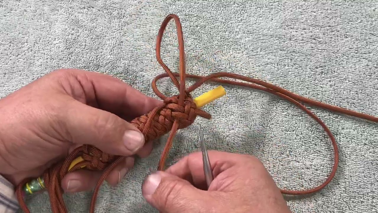 Tying a 3 pass Gaucho Nerve Knot on a 2 pass Multi Strand Gaucho Nose Knot