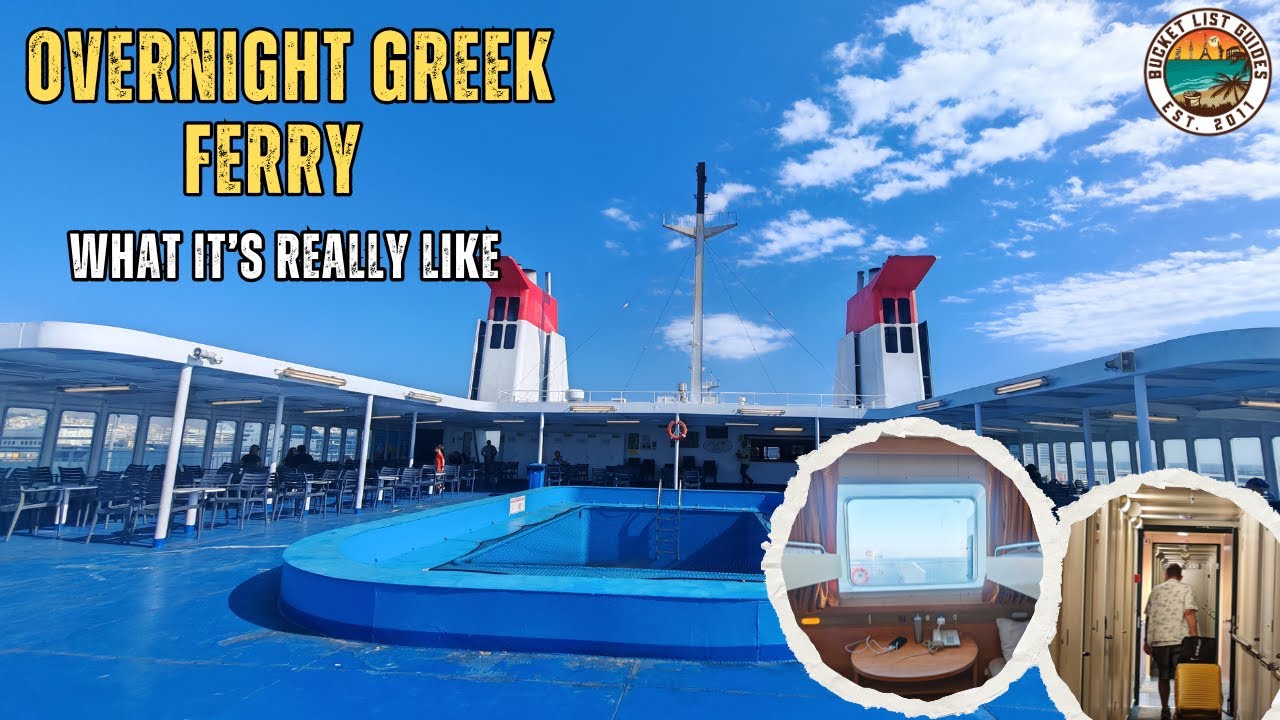Inside a Greek Ferry Overnight | The Lefka Ori - What to Expect Onboard