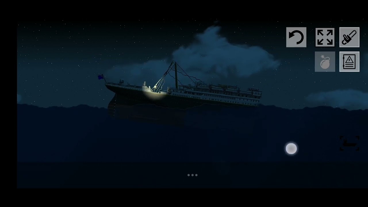 Titanic Sinking In Night