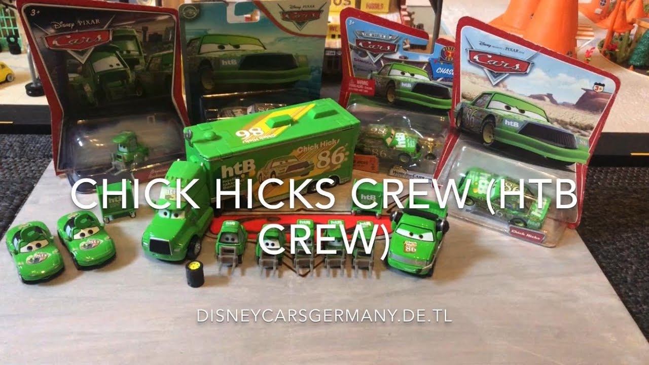 Disney Pixar Cars CHICK HICKS HTB CREW HAULER CREW CHIEF PITTYS PISTON CUP  | disneycarsgermany