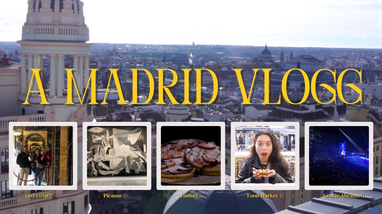 THE BEST VIEWPOINT IN MADRID ☆ - Gracie Abrams | Flea Market | Peacoks | Food Market