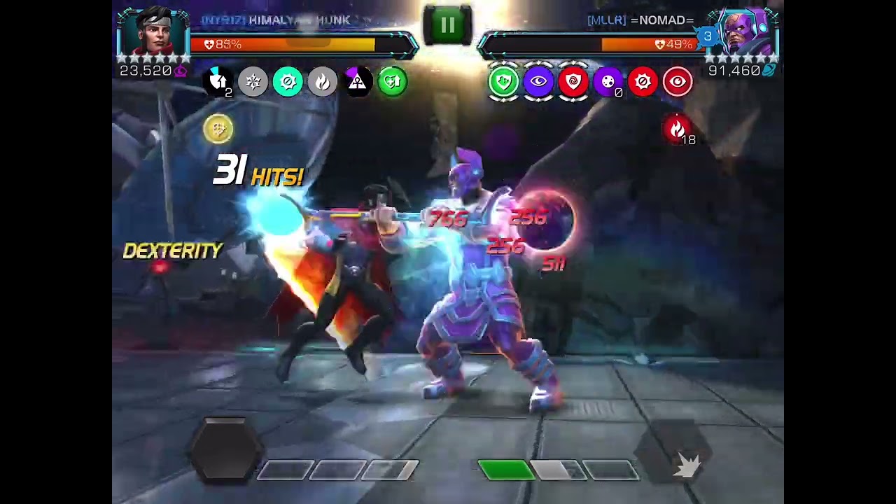 Wiccan melted Rank 4 Galan boss in AW | Marvel Contest of Champions