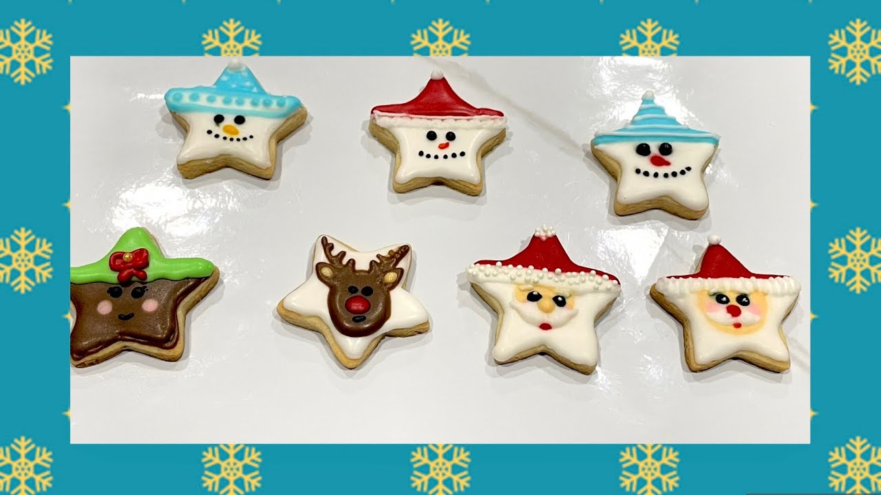 Christmas Cookies-Easy Star cookies decoration