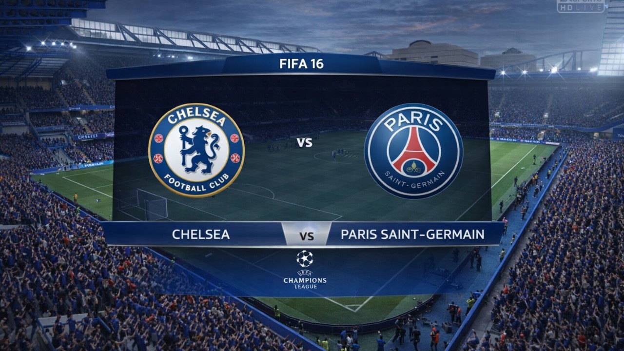 Chelsea VS PSG UEFA Champions League - FIFA 16 PC Full Gameplay 4K 60 FPS RTX 4050