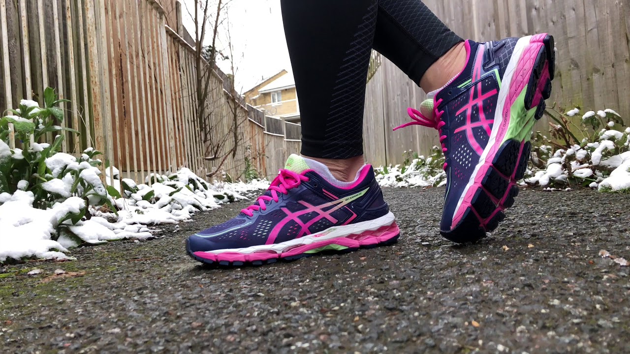 Women's ASICS Gel Kayano 22 (Indigo Blue/Pink Glow/Pistachio)