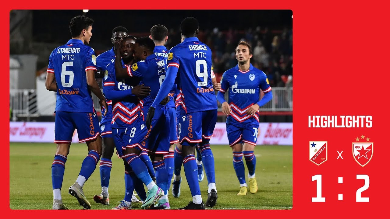 Vojvodina - Crvena zvezda 1:2, highlights