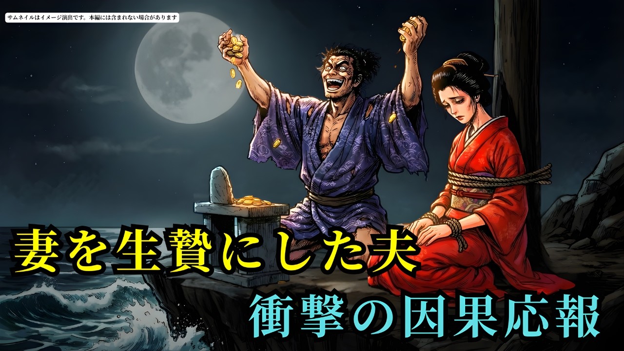 病気の妻を呪いの儀式の「生贄」にした夫。その夜、彼を襲った即死級の因果応報 (AIフィクション) | 野談 | 伝説 | 昔話 | 説話 | 民話