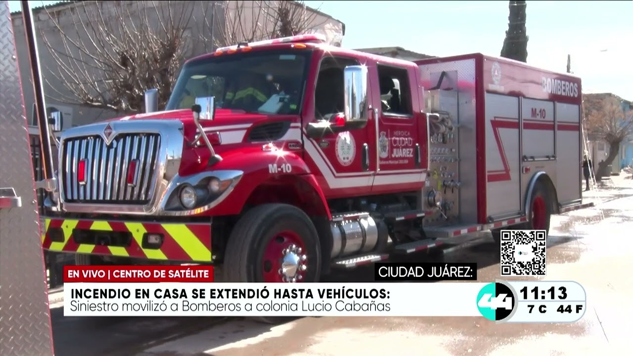 Incendio en casa se extendió hasta vehículos