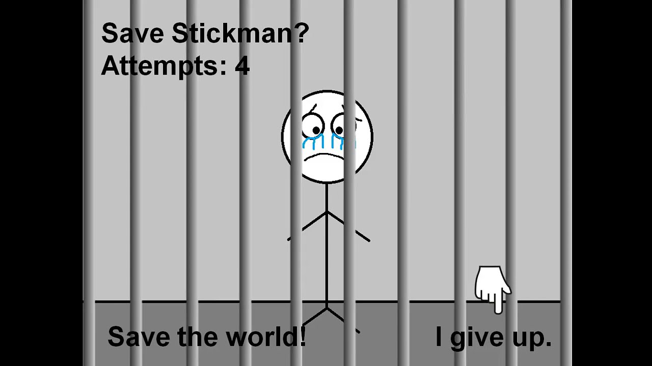 Stickman's Adventure 2 (PC bootleg) Continue & Game Over