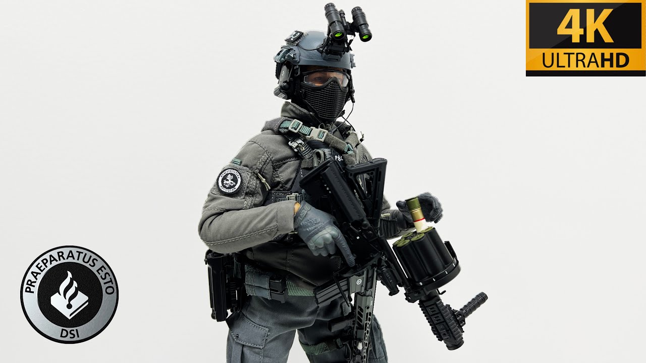 🇳🇱 Easy & Simple - Dutch DSI Police Grenade Launcher Version 1:6 Scale Action Figure -Unbox & Review