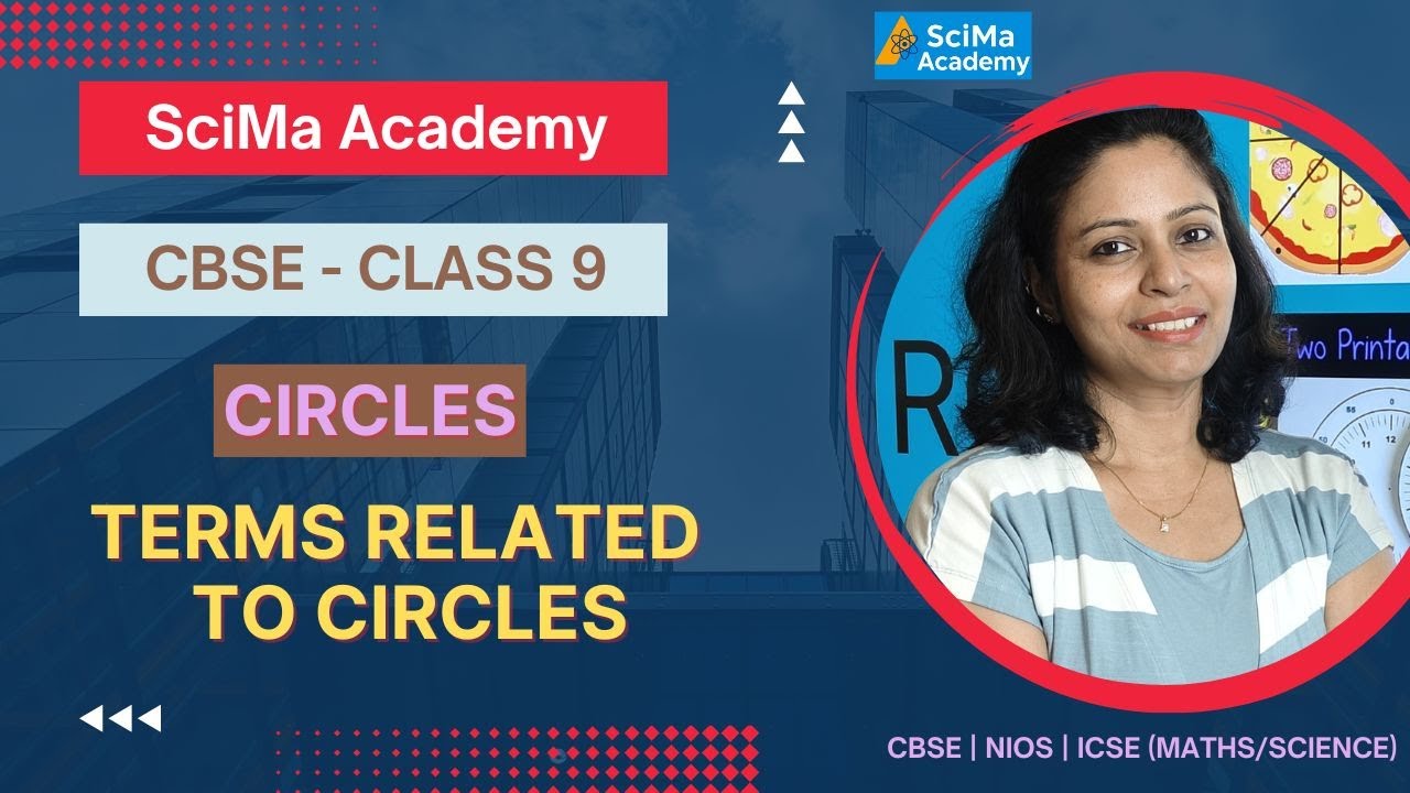 Круги для 9 класса | Термины, связанные с кругом, объяснены | Глава 9 CBSE | Математика | Круги в...