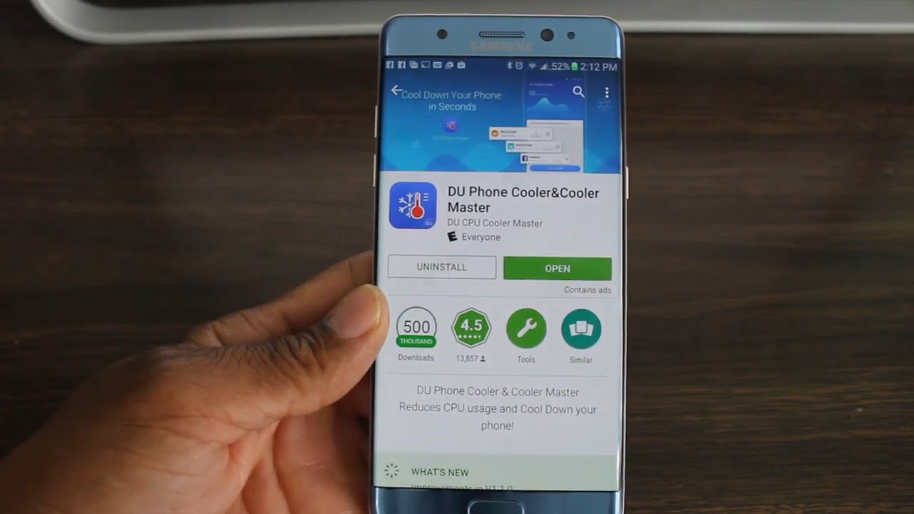 Android Battery App (DU Phone Cooler)