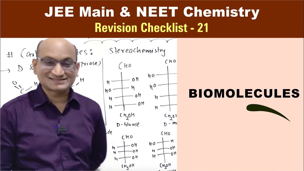 Biomolecules | Revision Checklist 21 for JEE & NEET Chemistry