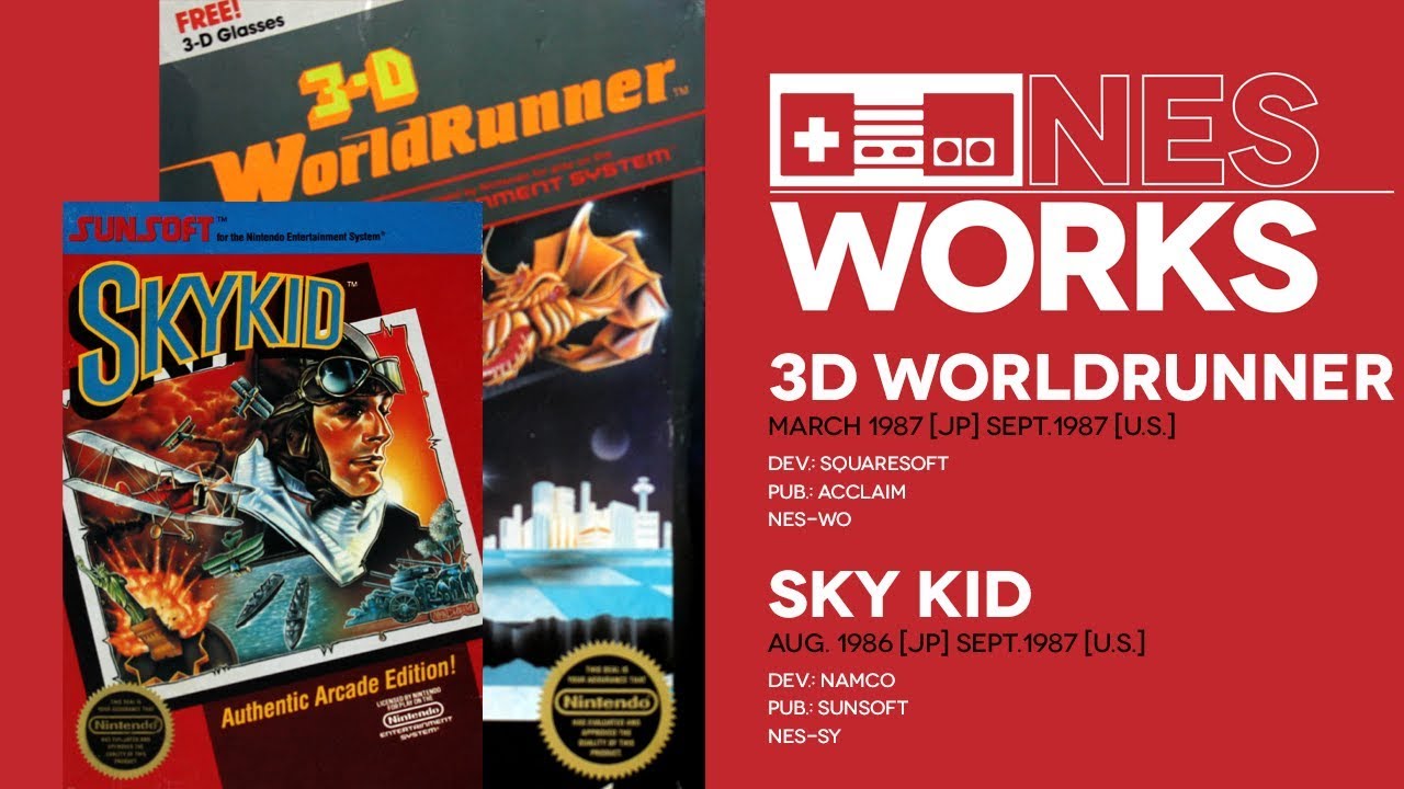 3-D WorldRunner & Sky Kid retrospective: Depth-defying debuts | NES Works #052