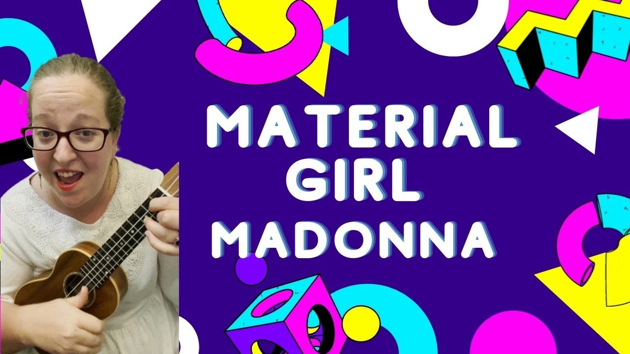Material Girl - Madonna 80s Challenge #ukulele #tutorial