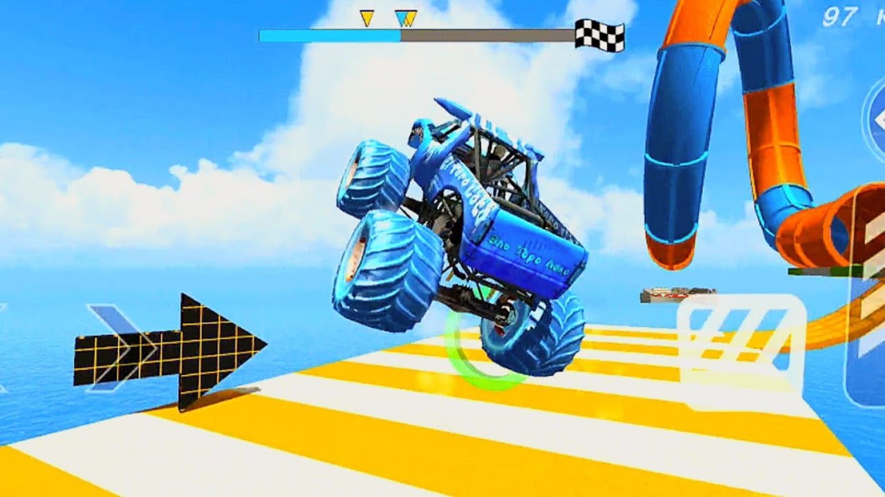 Monster Track Impossible Car Stunt | Impossible Car Stunt Racing | Android Gameplay