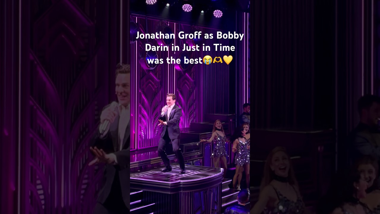 Jonathan Groff as Bobby Darin in Just in Time 