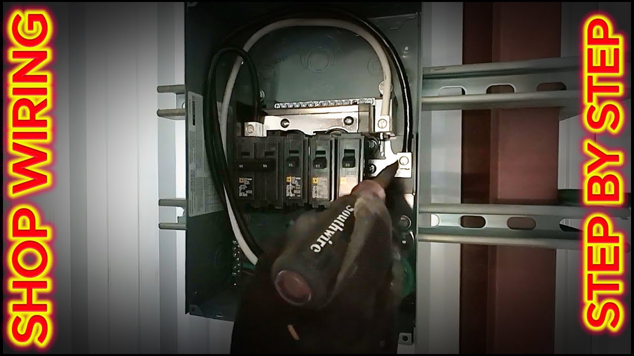 How To: Electrical Service to a metal work shop. Complete Wiring Process!! FOR BEGINNERS!
