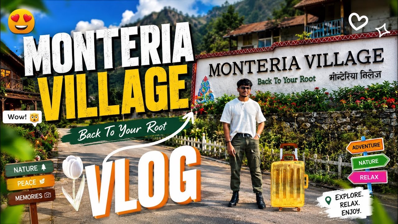 MONTERIA VILLAGE PICNIC VLOG | BEST RESORT NEAR MUMBAI & PUNE | TRY KAMAL ||  @monteriavillage  