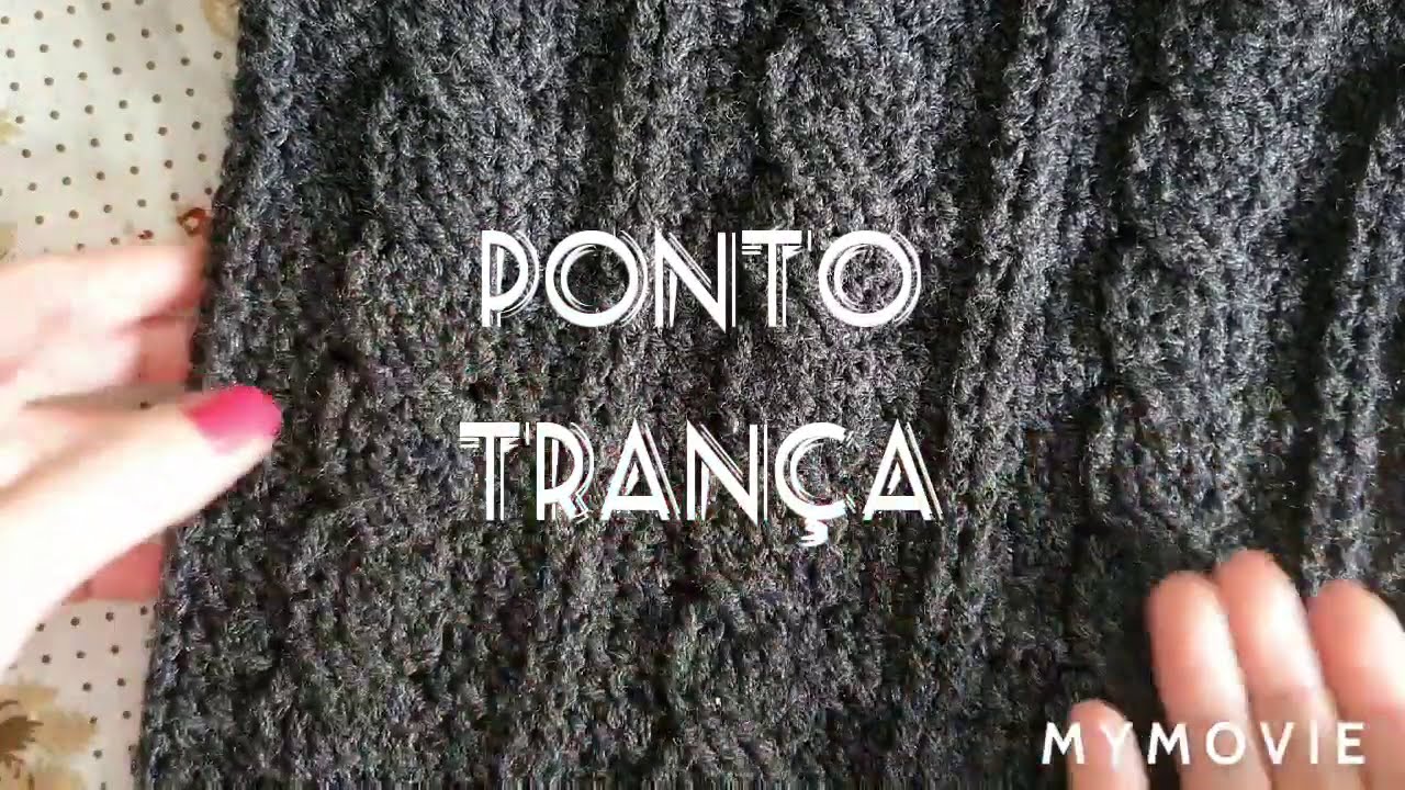 Ponto Trança em crochê