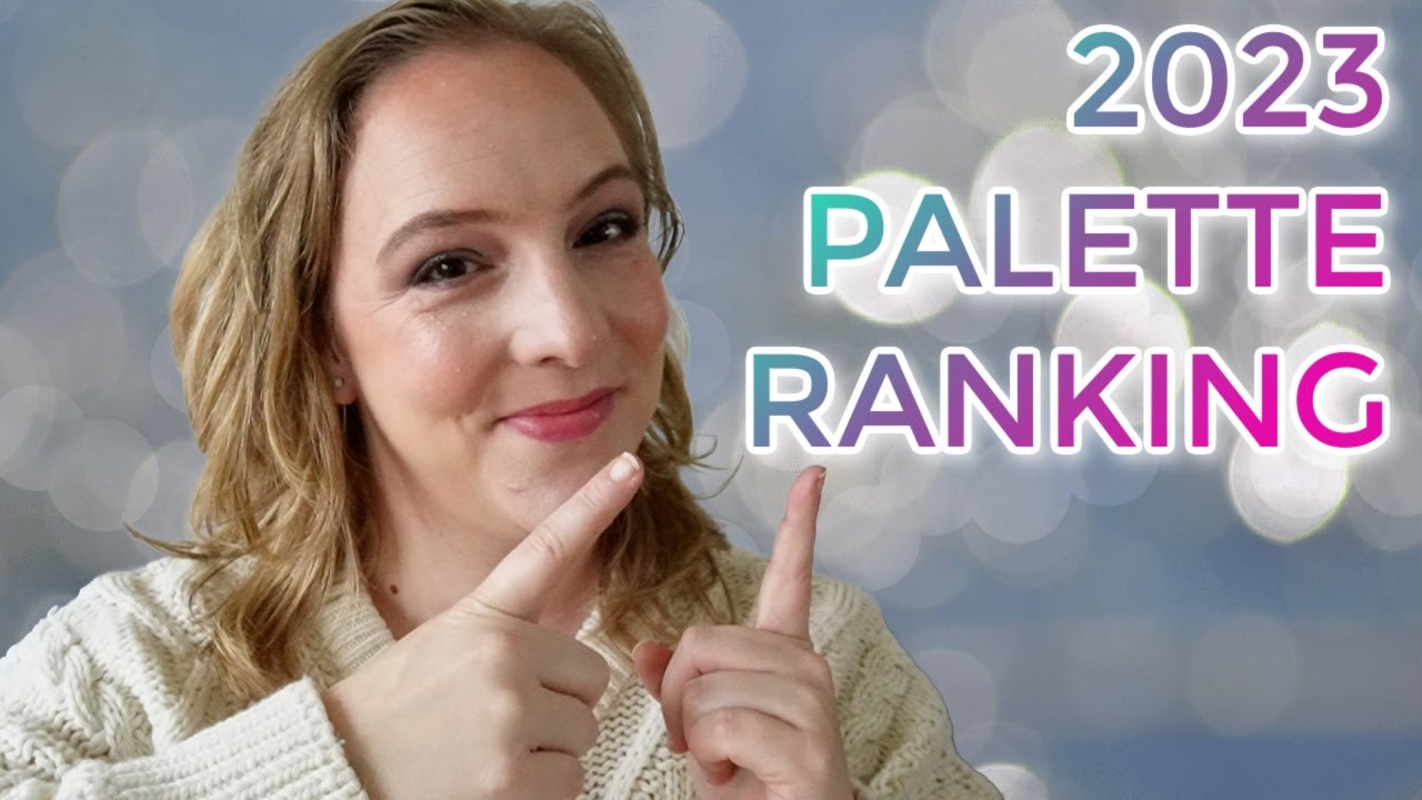 RANKING 2023 PALETTES // All the eyeshadow palettes I tried in 2023 from worst to best