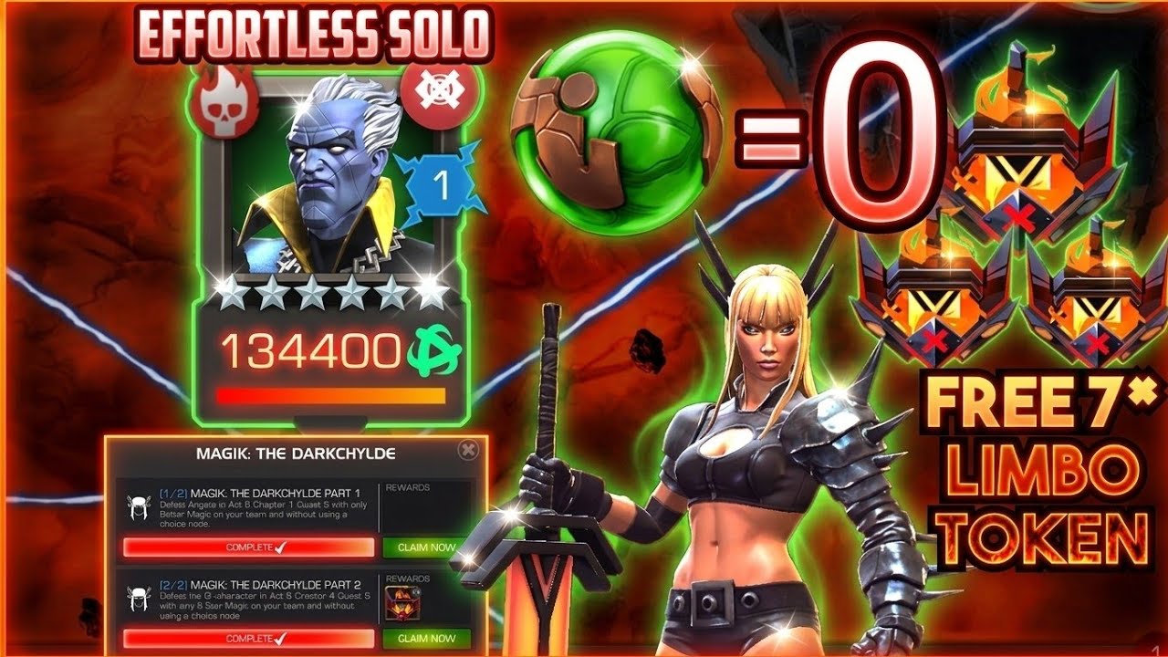 6* Magik Challenge  - Get 7* Limbo Tokens Easily | Magik- The Darkchylde Part 1&2 - No Revives 