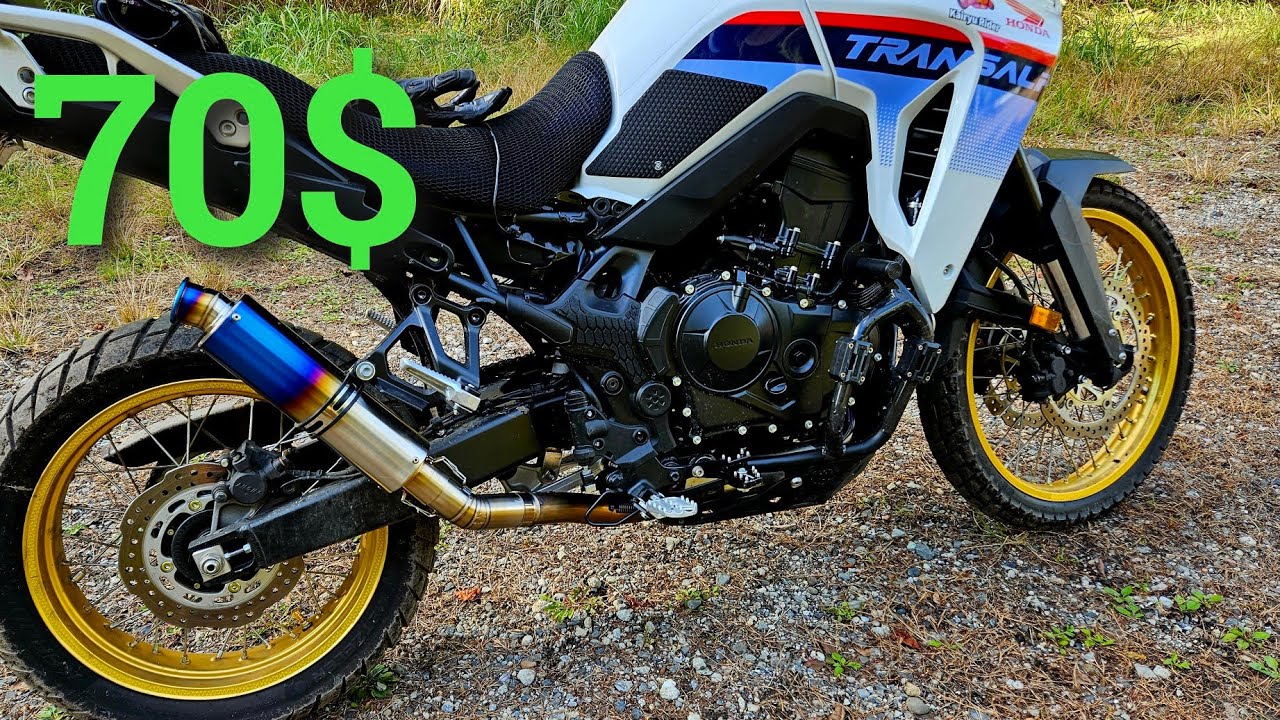 Knockoff Chinese Exhaust for Honda XL750 Transalp