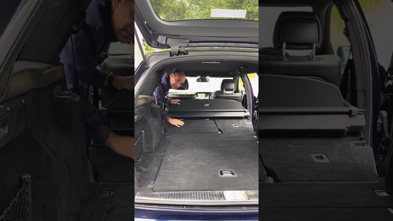 So klappen Sie die hinteren Sitze der mittleren Reihe bei einem Mercedes Benz E-Klasse W212 Kombi...