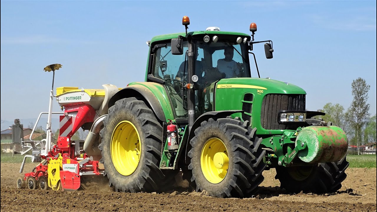 John Deere 7430 Premium + P&ouml;ttinger AEROSEM 3002 ADD | PELOSIN