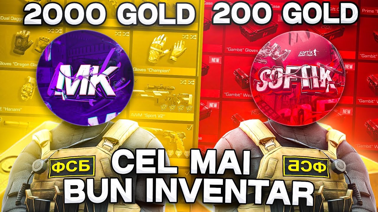 Inventar de 200g Vs Inventar de 2000g pe STANDOFF 2 
