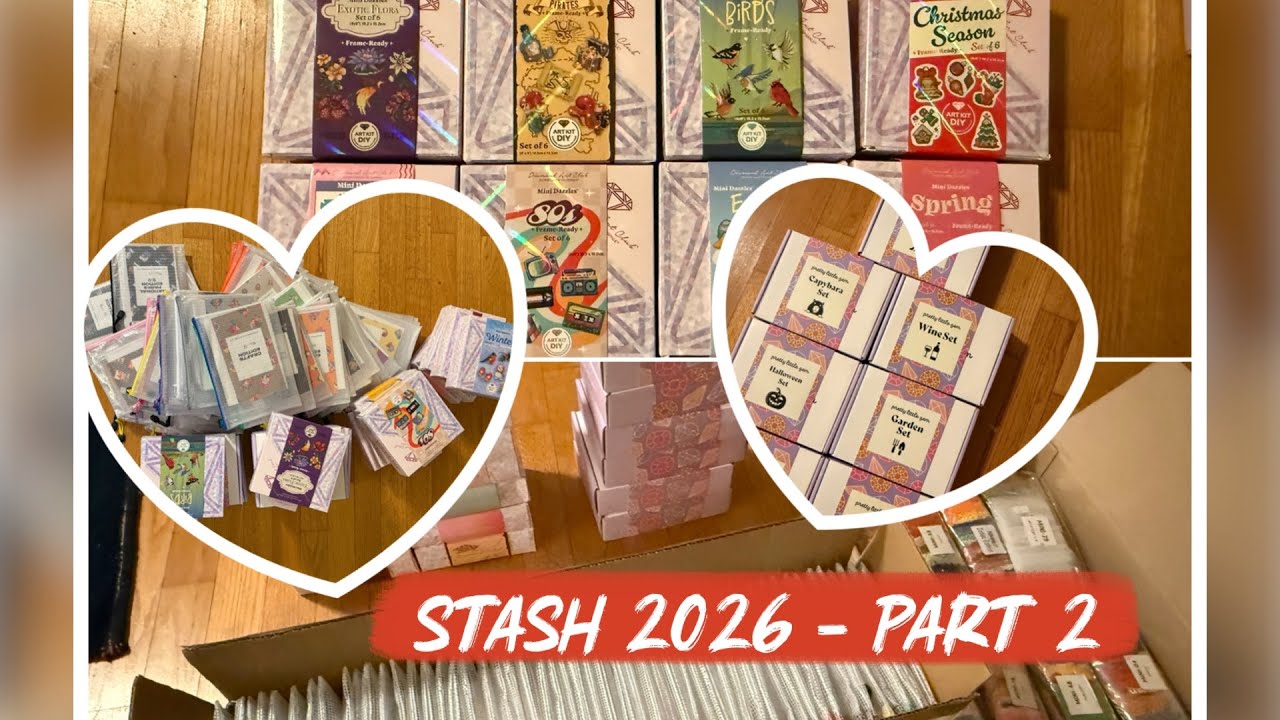 Mini Diamond Painting Stash Reveal | Mini DP Madness Prep & Stashdown
