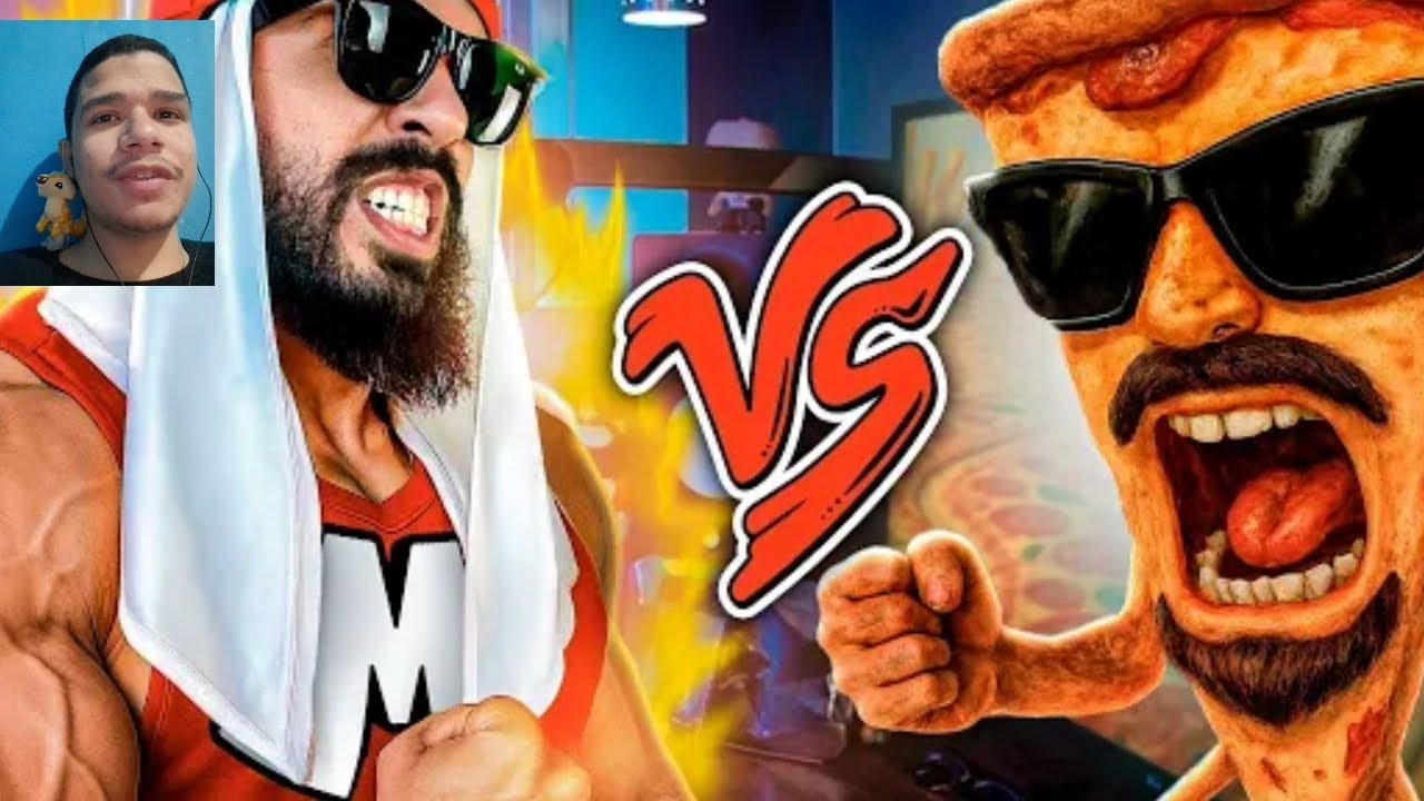 Eu e raposinha no react Pizza Mussarelinha 🍕 Vs Ultra Mussa💪 na Batalha de Rima