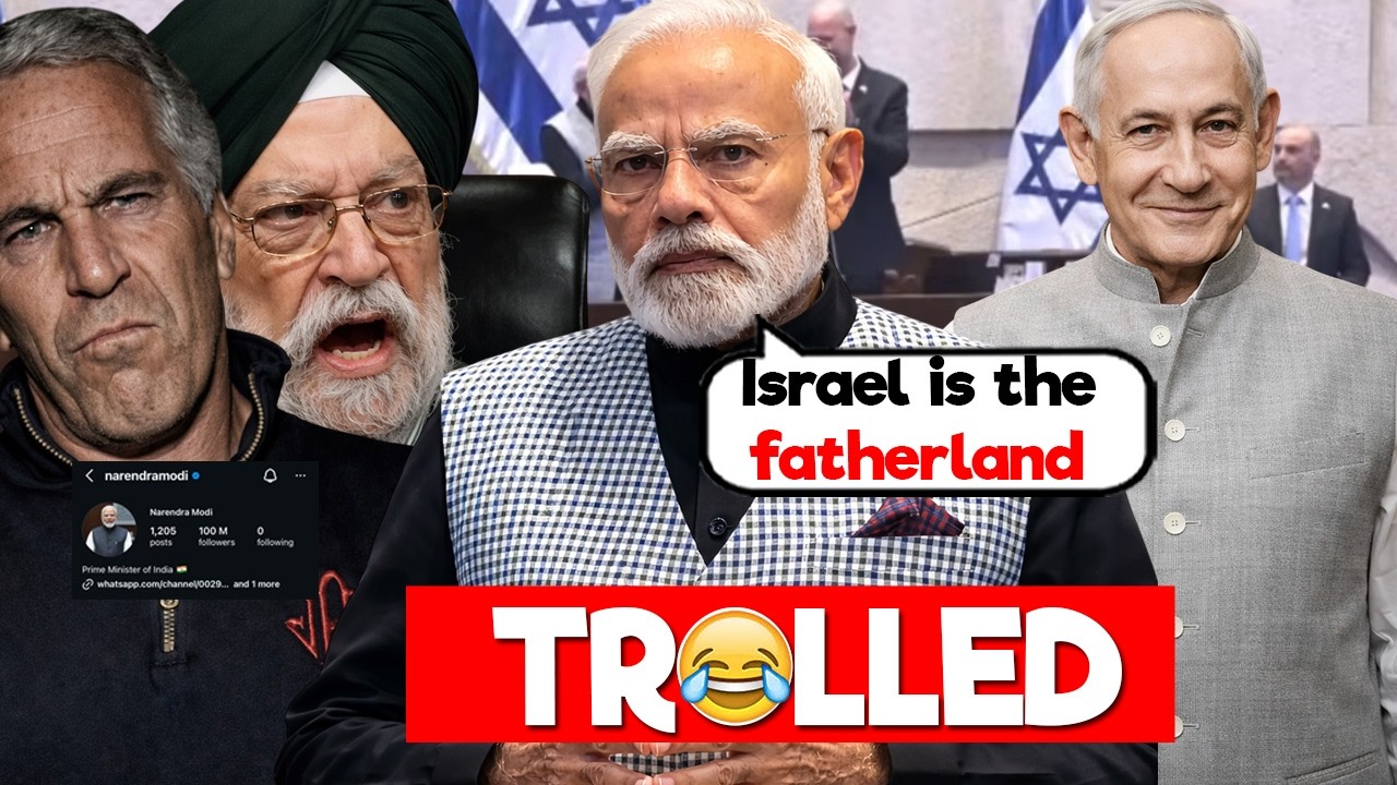 MODI TROLLED IN ISRAEL😭😂| EPSTEIN FILES | 100 MILLION FOLLOWERS VS REALITY