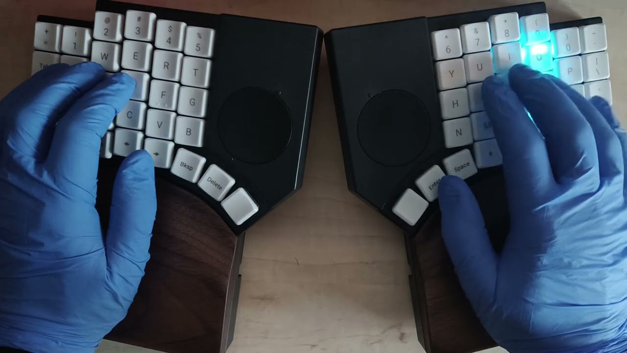 Quick demo: PR36 MoErgo Go60 TailorKey ZMK rgb for the  #moergo_community  PART 2