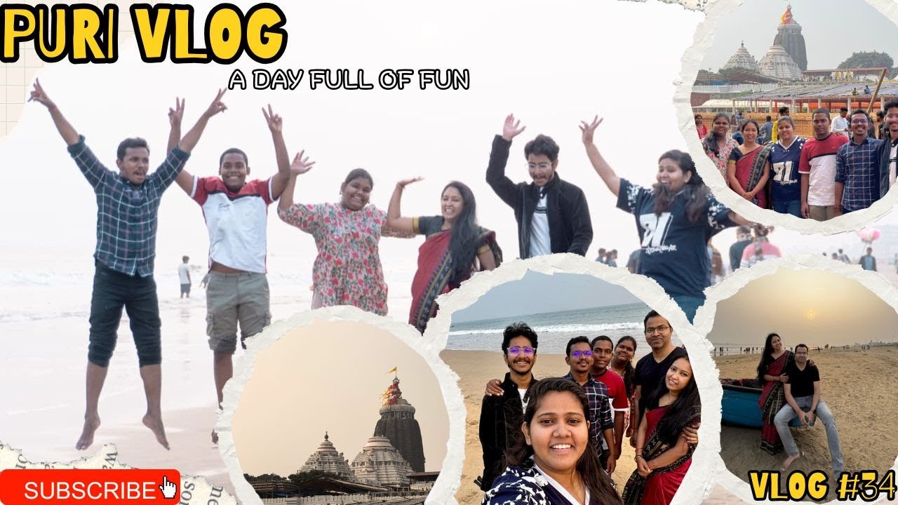 Puri Jagannath Temple Vlog 🙇🏻‍♀️| Cousins Trip | Fun, Darshan & Food  | Odia Travel Vlog | 4K