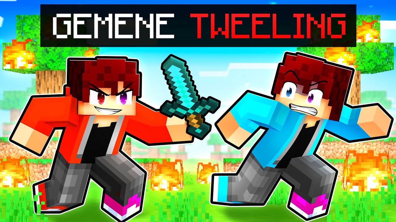 Gemene Tweeling is WOEDEND in Minecraft!