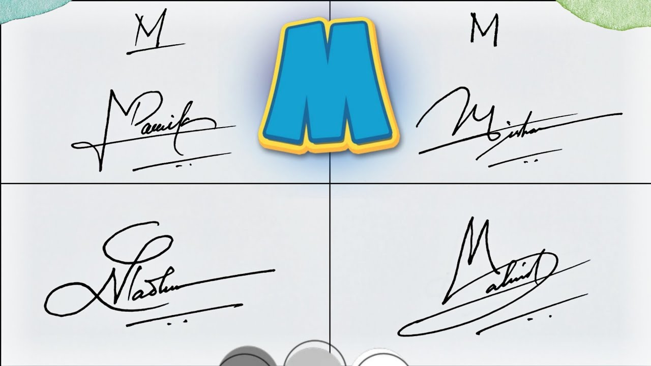 Most Unique M Signature Style | Beautiful Signature Style | 