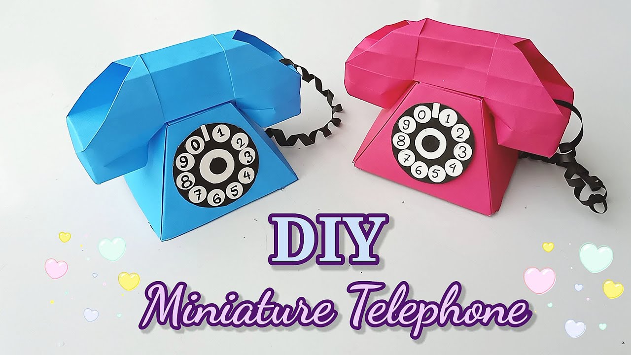 DIY HOW TO MAKE PAPER TELEPHONE || Paper Telephone || Paper Craft Idea || Origami Telephone