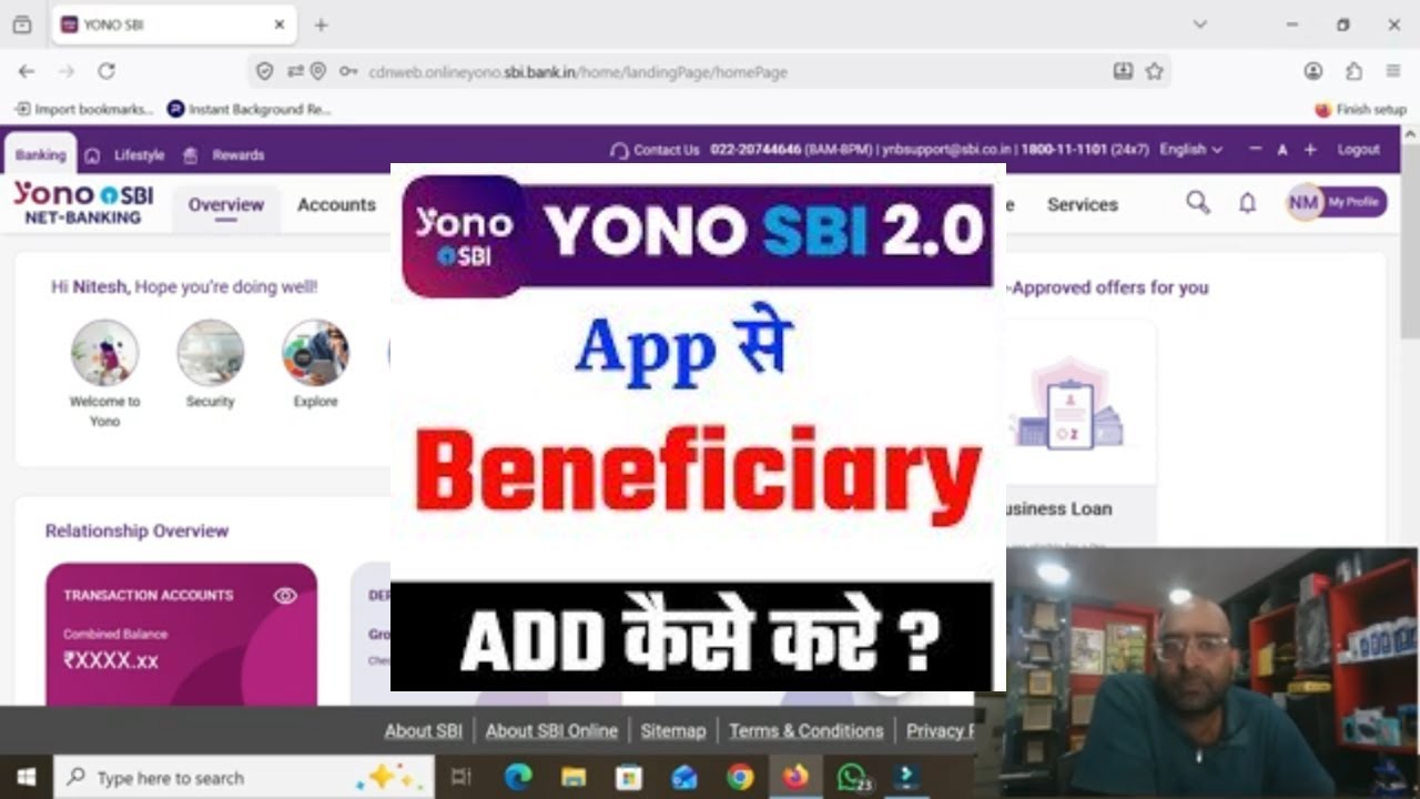 How to Add Payee SBI Yono Net banking | How to add beneficiary in New SBI yono netbanking app