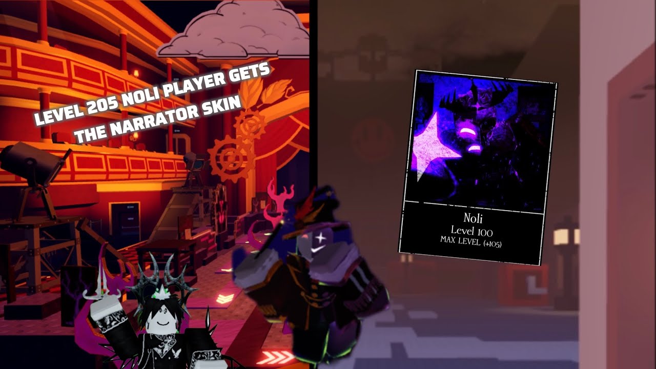 Mobile Player with level 205 noli gets the narrator skin|Roblox Forsaken