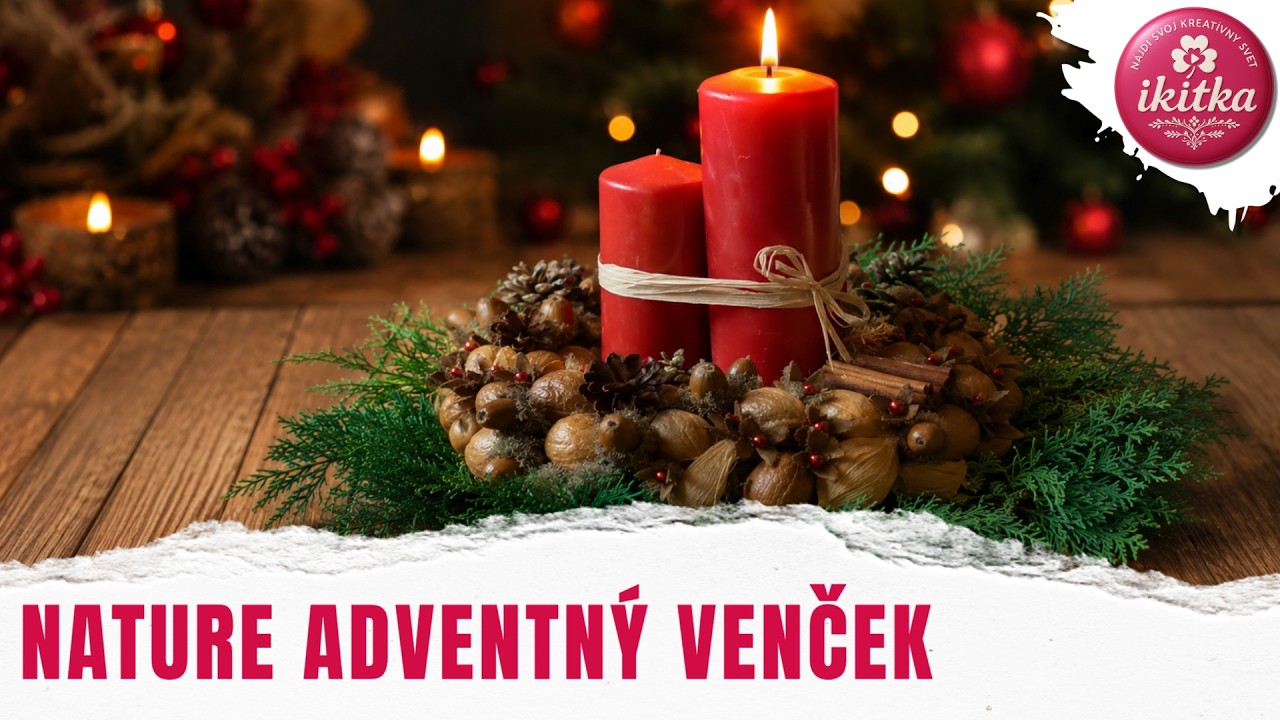 Adventný veniec (prírodný a lacný)