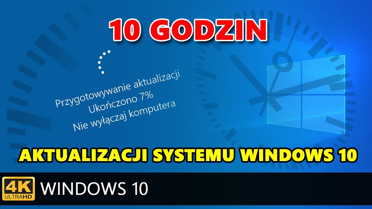 Aktualizacja systemu Windows przez 10 godzin - jakość 4K. Włącz i baw się dobrze :)